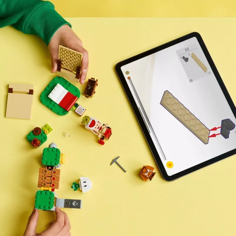 Konstruktorius LEGO Captain Toad's Camp rinkinys 72040 su interaktyviomis Super Mario funkcijomis
