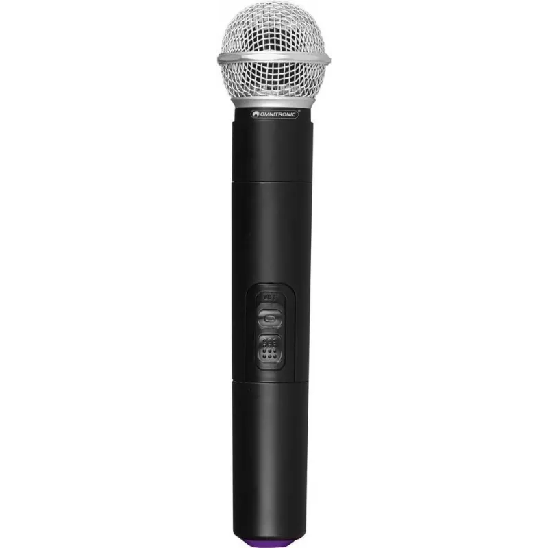 Belaidis rankinis UHF mikrofonas Omnitronic UHF-E Series 518,7 MHz, vokalo/PA mikrofonas
