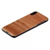 man and wood išmaniojo telefono dėklas iPhone XR — kapučino juodas, apsauginis dangtelis