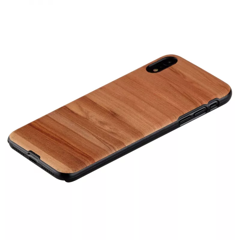 man and wood išmaniojo telefono dėklas iPhone XR — kapučino juodas, apsauginis dangtelis