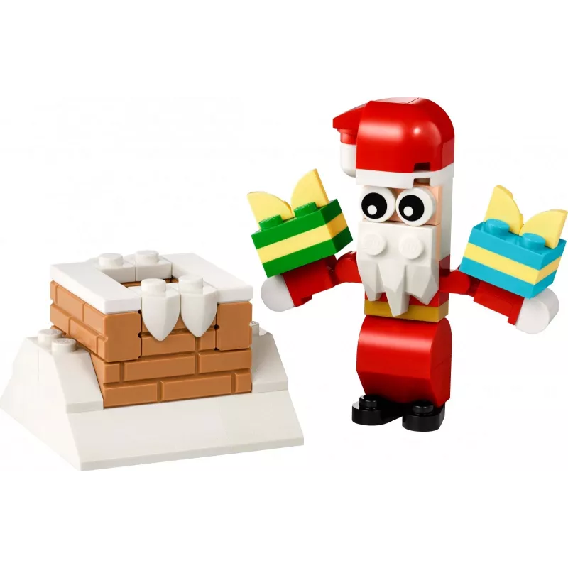 Konstravimo žaislas LEGO Santa's Chimney polybag 30692 – mini sezoninis konstravimo rinkinys
