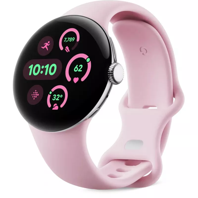 “Google” išmaniojo laikrodžio dirželis - dydis S - rožinis kvarcas - skirtas “Pixel Watch 3” (GA06101-WW)