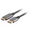 Lanberg CA-DPHD-20CU-0018-BK vaizdo kabelio adapteris 1,8 m DisplayPort HDMI A tipo (standartinis) juodas, sidabrinis