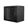 Prie sienos montuojama spinta LANBERG 9U (600×450×507 mm) IP20, maks. apkrova 60 kg, juoda
