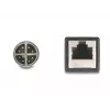 DeLOCK M12 adapterio kabelis X koduotas 8 kontaktų kištukas į RJ45 lizdą 50 cm