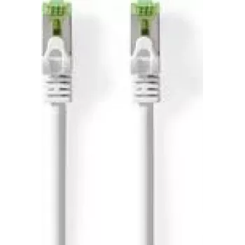 Nedis CAT7 tinklo kabelis - S/FTP | RJ45 kištukas | RJ45 kištukas | 1.00 m | be užkabų | apvalus | LSZH | baltas | Etiketė