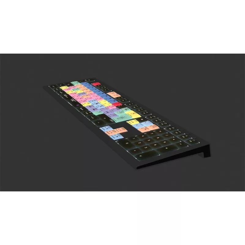 Logickeyboard Adobe Premiere Pro CC Astra 2 klaviatūra universali USB QWERTZ vokiška pilka