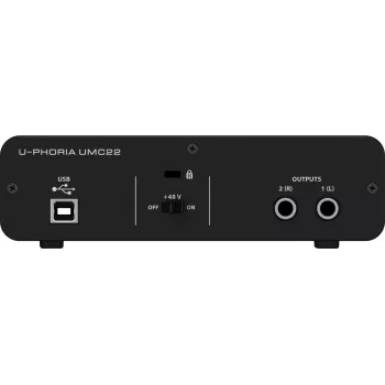 Behringer UMC22 papildoma muzikinė įranga Koncertinė/Studijinė išankstinio stiprintuvo