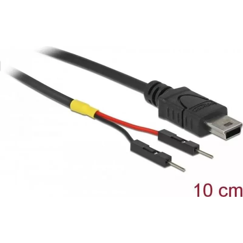 USB laidas DeLOCK 85412 Mini-USB B Juodas 0,1 m