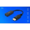 Adapteris Savio DisplayPort (M) v1.2 - HDMI A (F) v1.4, 4K, AK-62