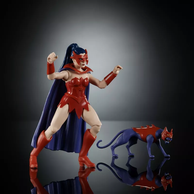 Veiksmo figūrėlė MATTEL MotU Origins Catra 5,5 colio – kolekcionuojama lankstoma figūrėlė