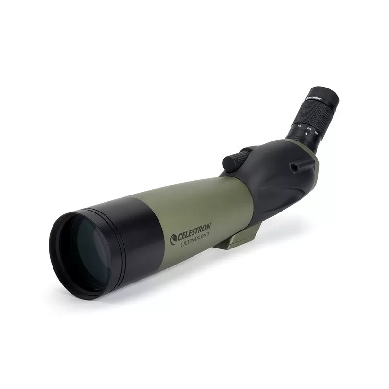 Celestron Ultima 80-45° stebėjimo teleskopas BaK-4 Pilka
