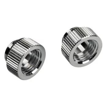 Bitspower Touchaqua adapteris tiesus G1/4 colio AG į G1/4 colio IG - 2 vnt., sidabrinis
