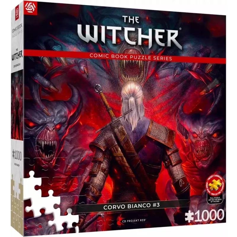 Good Loot komiksų dėlionė: The Witcher (Wiedźmin) Corvo Balta, 1000 vnt.