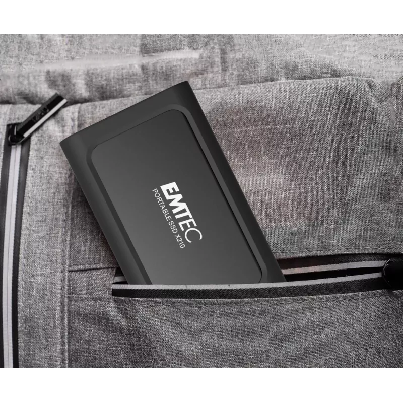 Emtec X210 ELITE 2 TB USB Type-C 3.2 Gen 2 (3.1 Gen 2) Juoda, Raudona