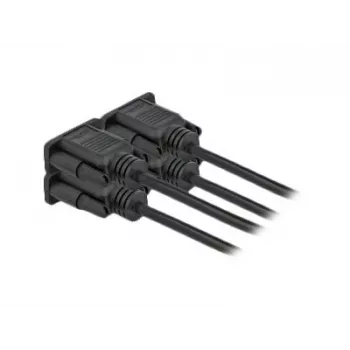 Nuoseklusis kabelis DeLOCK 86604 Juodas 10 m RS-232 Sub-D9