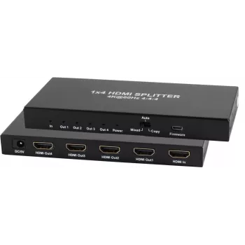 HDMI skirstytuvas ShiverPeaks 05-10002, 1x IN → 4x OUT, 4K2K 60Hz