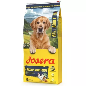 Sausas šunų maistas JOSERA Adult Vištiena ir Saldžioji bulvė 12.5 kg