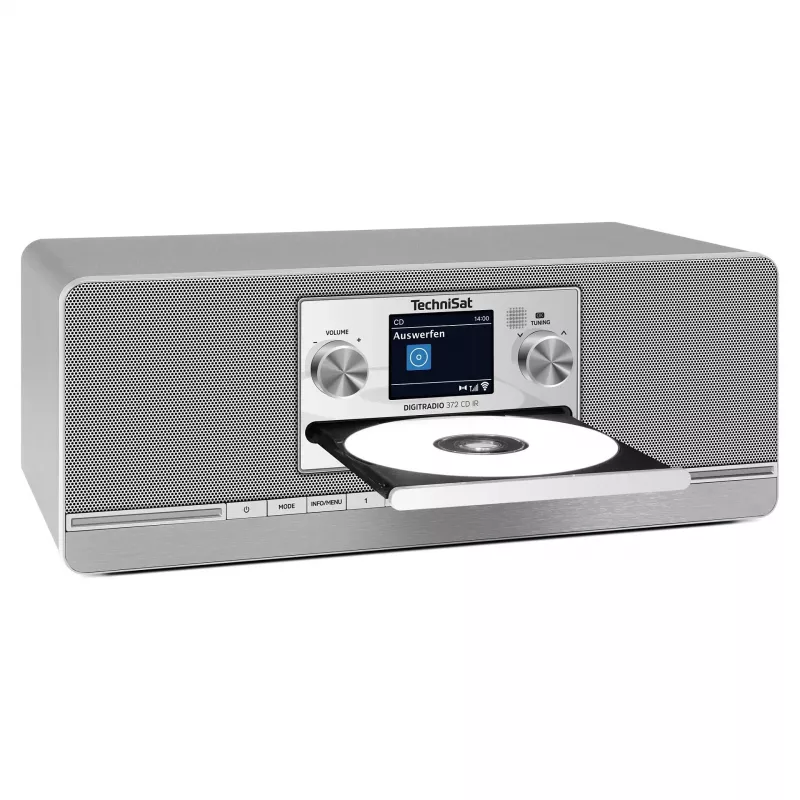 TechniSat DIGITRADIO 372 CD IR internetinis analoginis ir skaitmeninis radijas, antracito, sidabro
