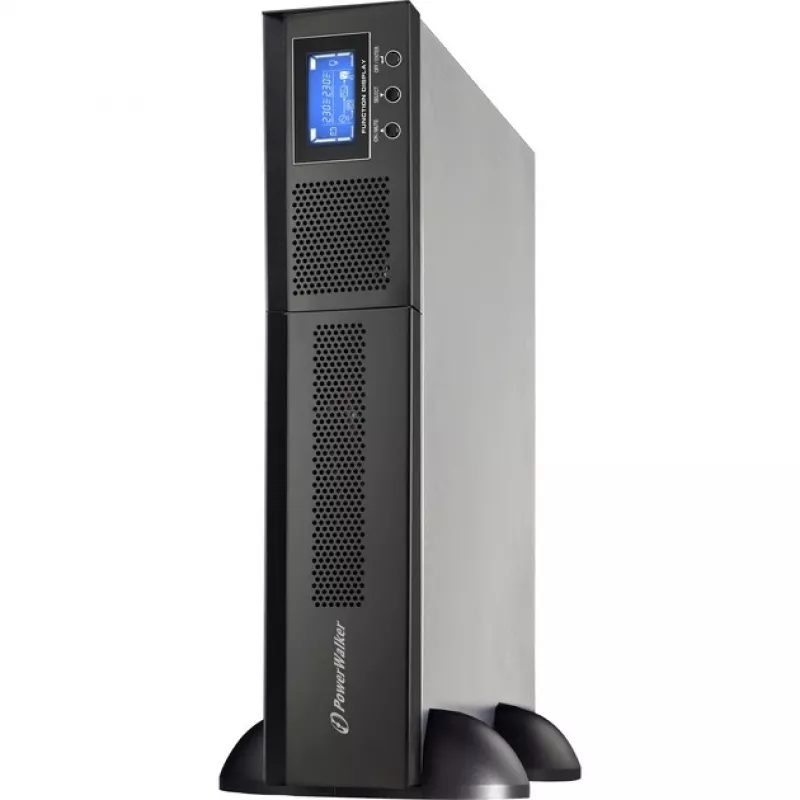 Bluewalker PowerWalker VFI 1000RM LCD - UPS - 800 vatų - 1000 VA 7 Ah - RS-232, USB - 8 išvesties lizdų - 2U - 48,3 cm (19) (10120144)