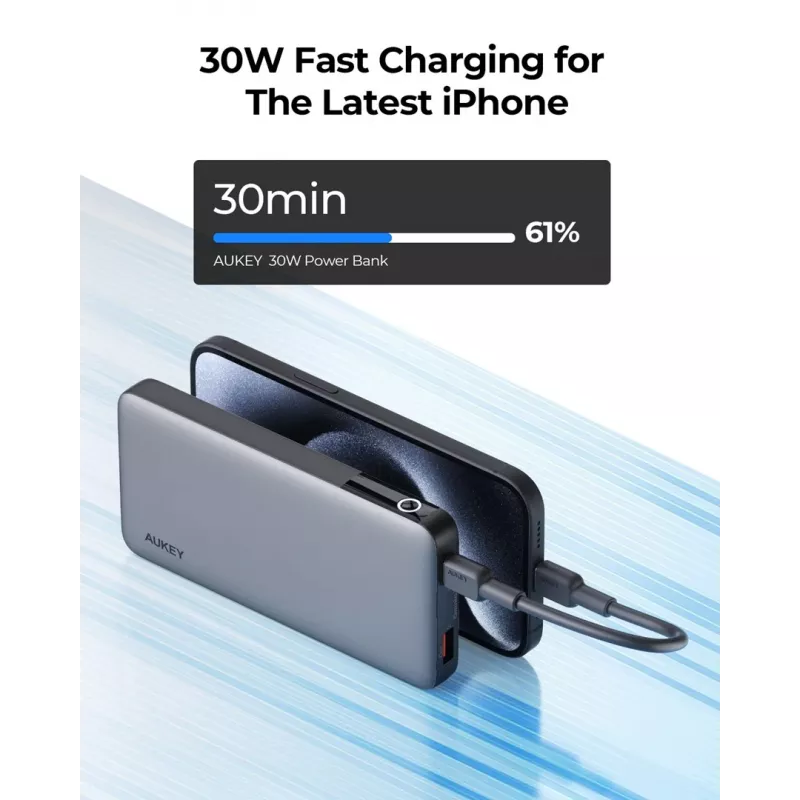 AUKEY PB-Y41 30W 10000mAh Nešiojamas Power Bank