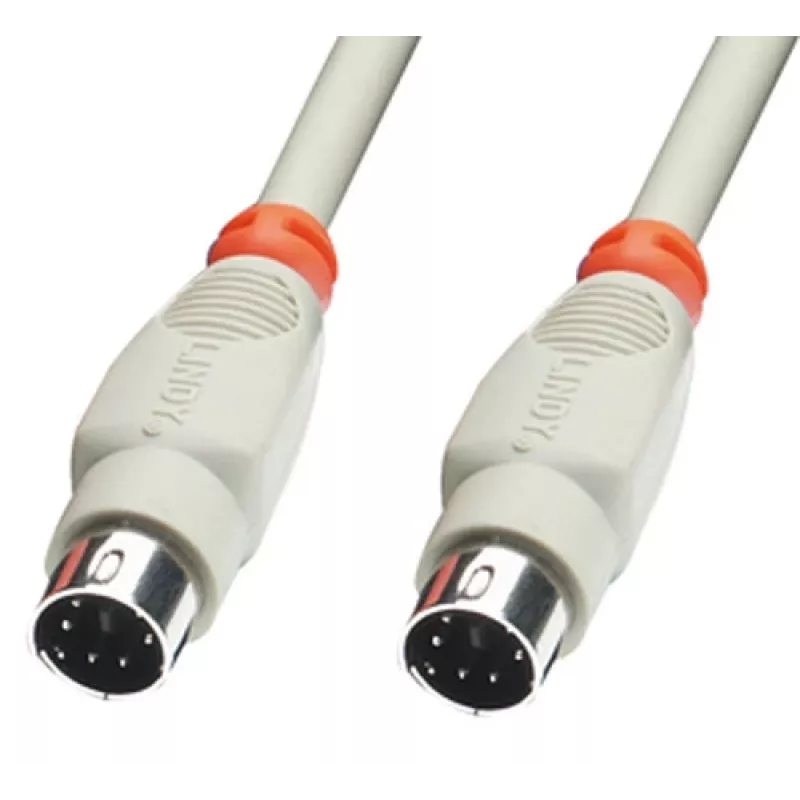 Lindy PS/2 1,0 m kabelis 1 m pilkas