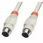 Lindy PS/2 1,0 m kabelis 1 m pilkas