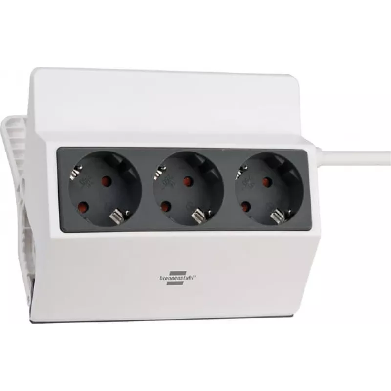 Brennenstuhl 1150070, 3 m, 3 kintamosios srovės išėjimai, vidaus, IP20, antracito, Balta, 16 A