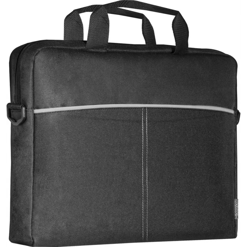 Nešiojamojo kompiuterio krepšys DEFENDER Lite 39,6 cm (15,6 col.) juodas/pilkas, poliesteris, užtrauktukas, rankena, nuimamas peties diržas