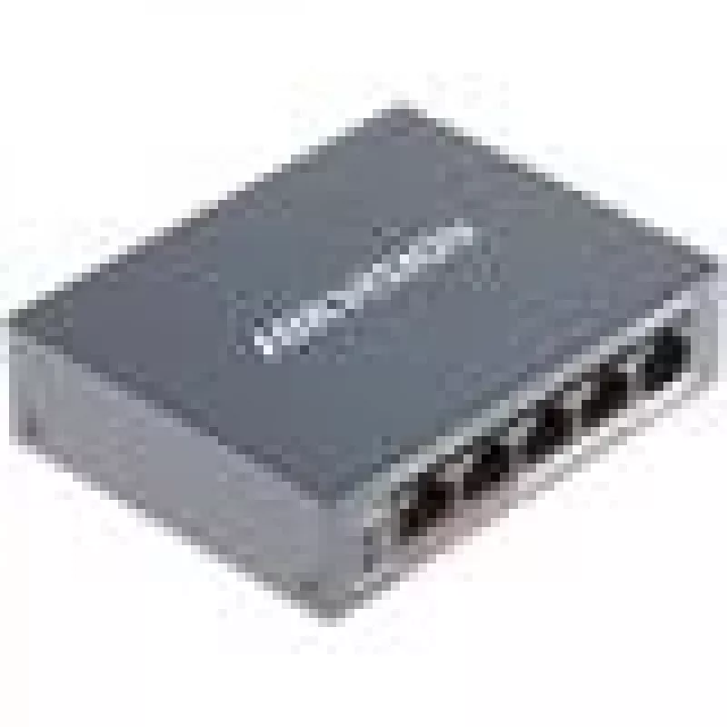 Hikvision DS-3E0105P-E/M(B) tinklo jungiklis L2 Fast Ethernet (10/100) Power over Ethernet (PoE) Pilka