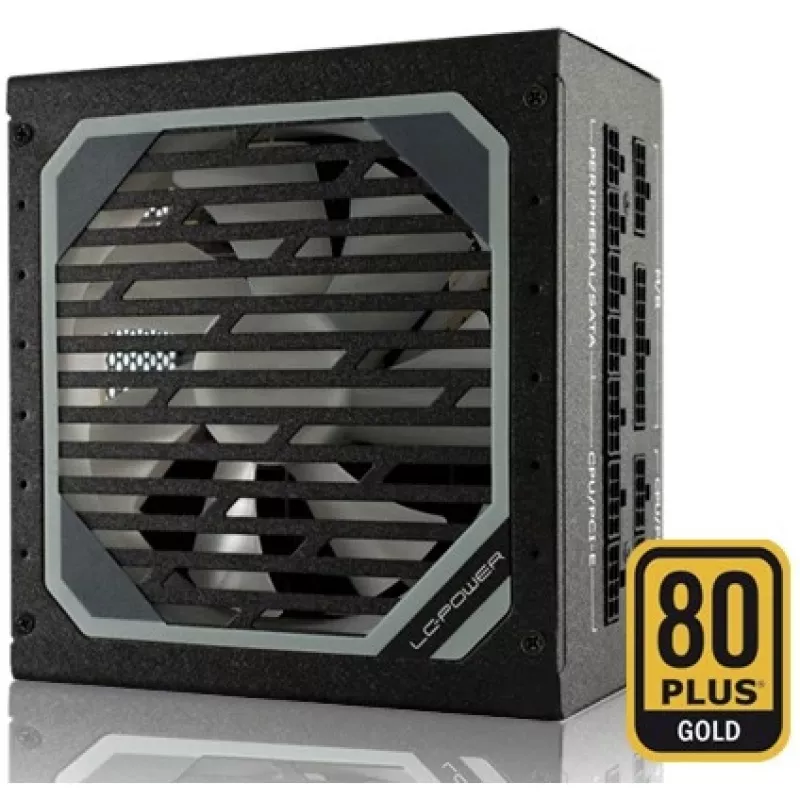 LC Power Super Silent Modular Series LC6550M V2,31 - maitinimo blokas (vidinis) - ATX12V 2,3 - EPS12V - 80 PLUS Gold - kintamoji srovė 110-240 V - 550 W - aktyvusis PFC - kalamos juodos spalvos (L