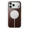 Mobiliojo telefono dėklas Nomad Traditional Leather Case, skirtas iPhone 17 Pro Max, oda / aliuminis / mikropluoštas, tinka 6,9 col. (Ruda)