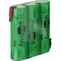 Goobay 3x AA (Mignon) - 2100 mAh, žalia - litavimo gnybtas (Z), nikelio-metalo hidrido baterija (NiMH), 3,6 V (55652)