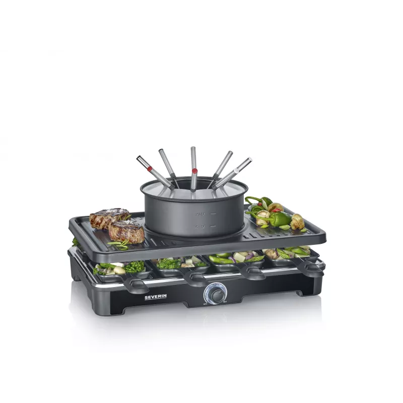 Raclette Grill Severin RG 2347 8 asmenims 1400 W juoda