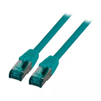 EFB-Elektronik RJ45 komutacinis kabelis Cat.6A S/FTP LSZH žalias 2m