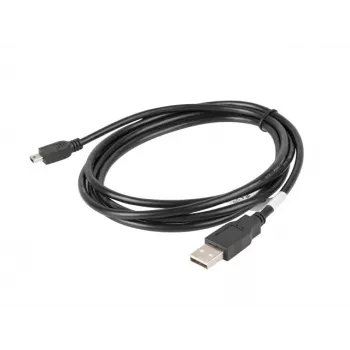 USB 2.0 mini AM-BM5P laidas 1,8 m juodas