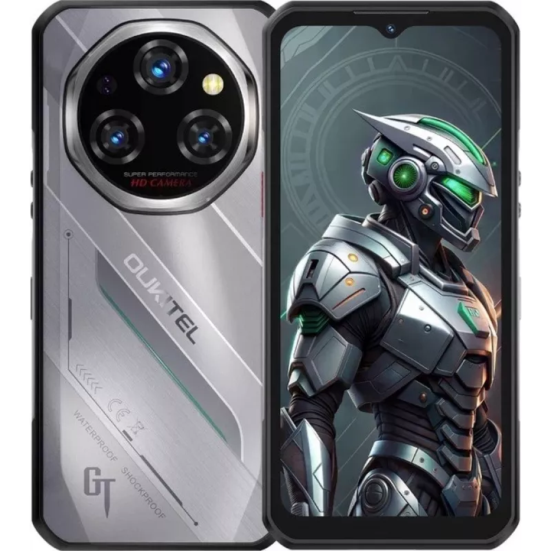 Oukitel WP62 6,58 Smartphone Dual SIM Android 15 5G USB Type-C 16 GB 512 GB 11000 mAh Sidabrinė
