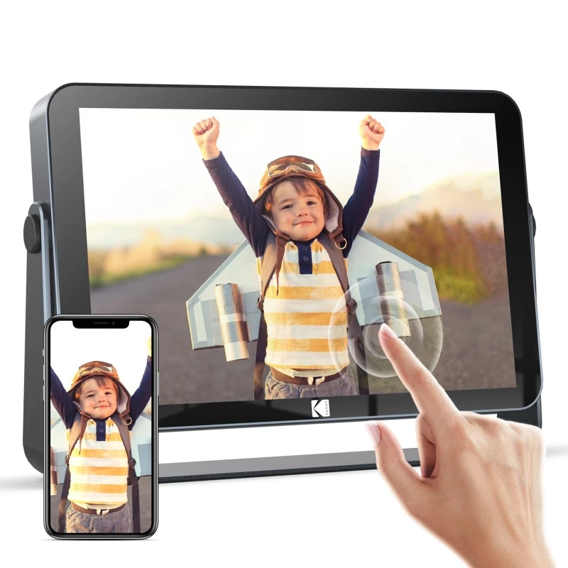 WiFi kamera Kodak RWF-109V dūminė pilka — vidaus Wi‑Fi apsaugos kamera, kompaktiško dizaino