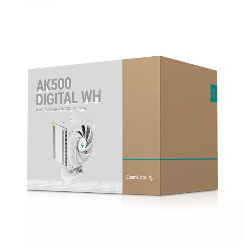 DeepCool AK500 Digital WH Procesoriaus oro aušintuvas 12 cm Baltas 1 vnt.