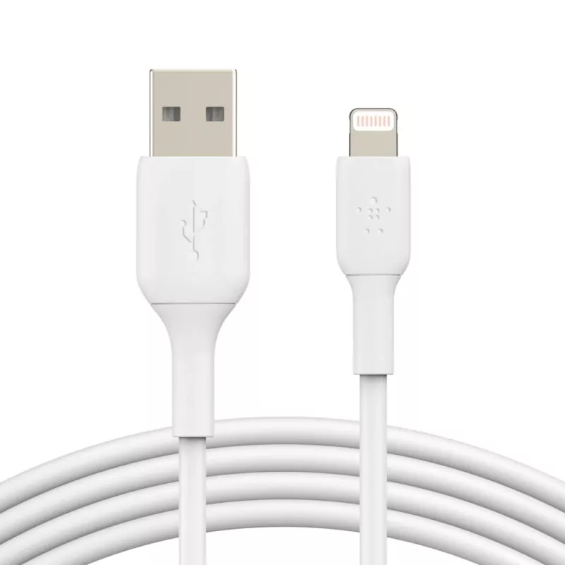 Belkin PVC USB-A į Ligh tning 2m balta