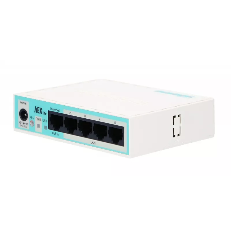 Mikrotik hEX lite laidinis maršrutizatorius Balta