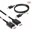 CLUB3D DisplayPort 2.1 dvikryptis VESA DP80 sertifikuotas laidas 4K240Hz, 8K60Hz arba 10K30Hz M/M 1,2 m / 3,94 pėd.