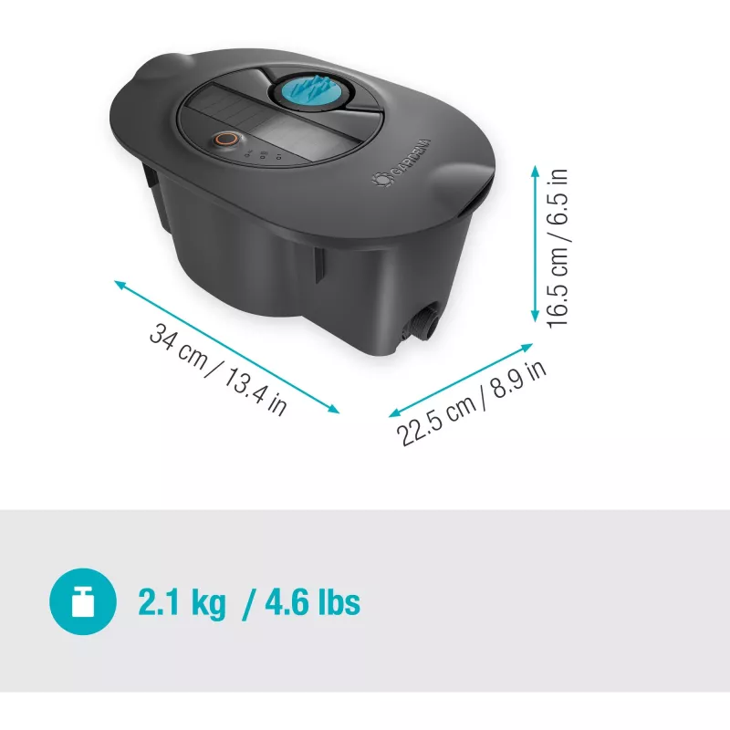 Gardena AquaPrecise apskritas vandens purkštuvas, juodas, žalias, 1 vnt.