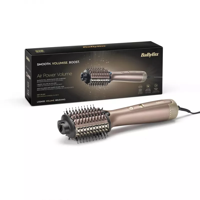 BaByliss AS95E Air Galia Volume Hot air brush Champagne 1000 W