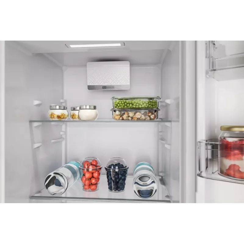 Whirlpool šaldytuvas | WHSD18A013D1 | Energijos efektyvumo klasė E | Įmontuojamas | Larder | Aukštis 177 cm | Šaldytuvo naudingoji talpa 306 l | Ekranas | 30 dB | Nerūdijantis plienas