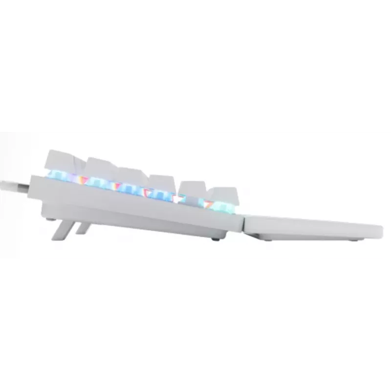 Mechaninė TKL žaidimų klaviatūra STEELSERIES Apex Pro TKL Gen 3 balta — JAV išdėstymas, RGB, reguliuojami jungikliai