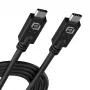 USB 40Gbps Type-C laidas Akasa AK-CBUB67-10BK, 1 m, didelės spartos duomenų perdavimas