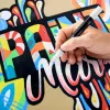 Marker set Staedtler Lumocolor 6 pastel colors — acrylic ink, asortimentas of 6 pastel shades