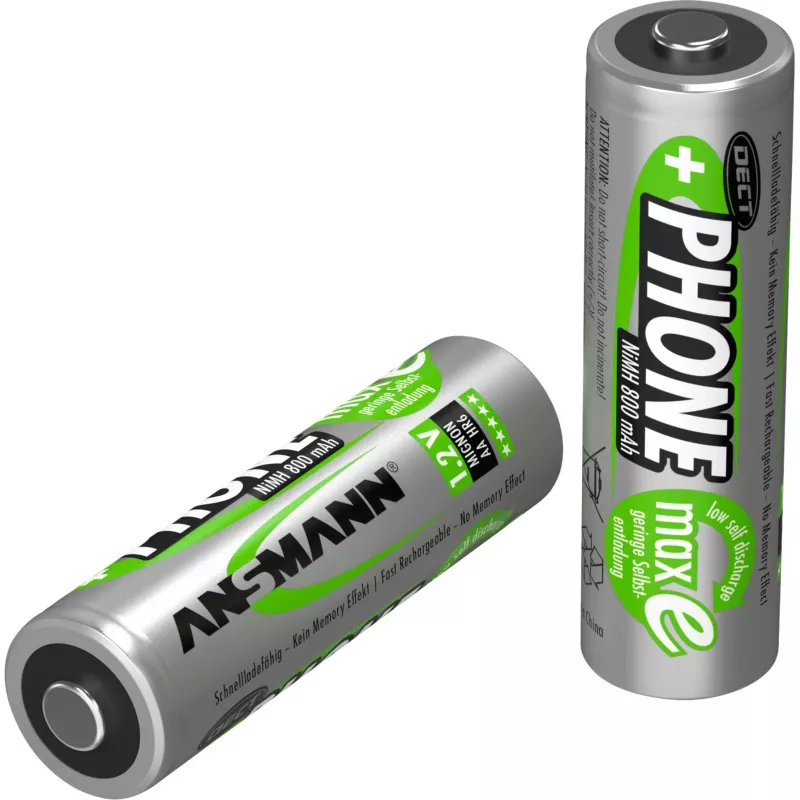 Baterija Ansmann lizdinė pakuotė 2 X DECT akumuliatoriai AA 800mAh