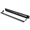 Patchpanel Extralink 24 prievadų U/UTP (UTP) modulinis, 1U, juodas, 482,6 mm plotis